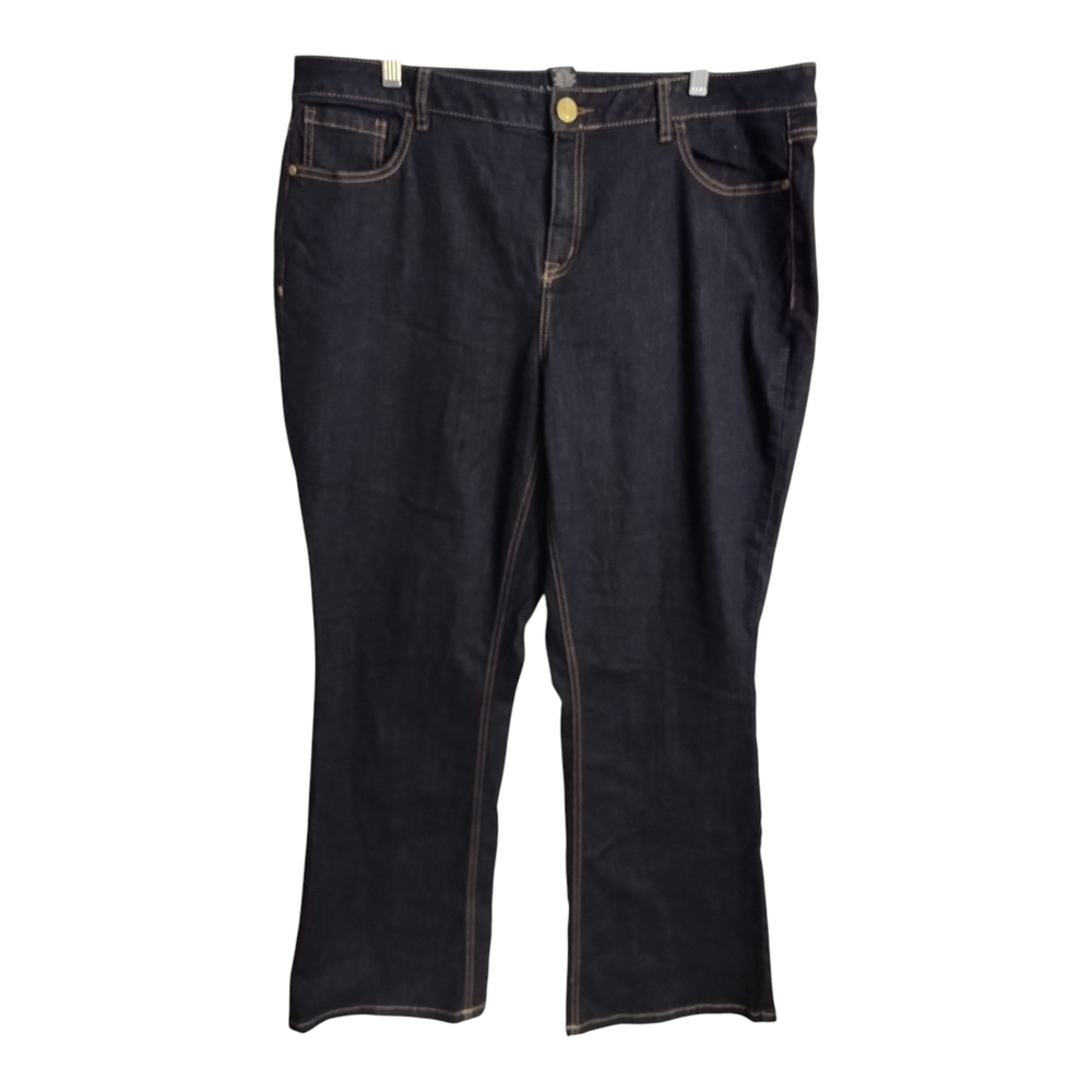 Lane Bryant Midrise Boot Dark Wash Western‎ Festival Bootcut Jeans 20
